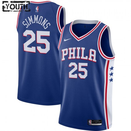 Philadelphia 76ers Ben Simmons 25 Nike 2020-2021 Icon Edition Lasten Pelipaidat Swingman